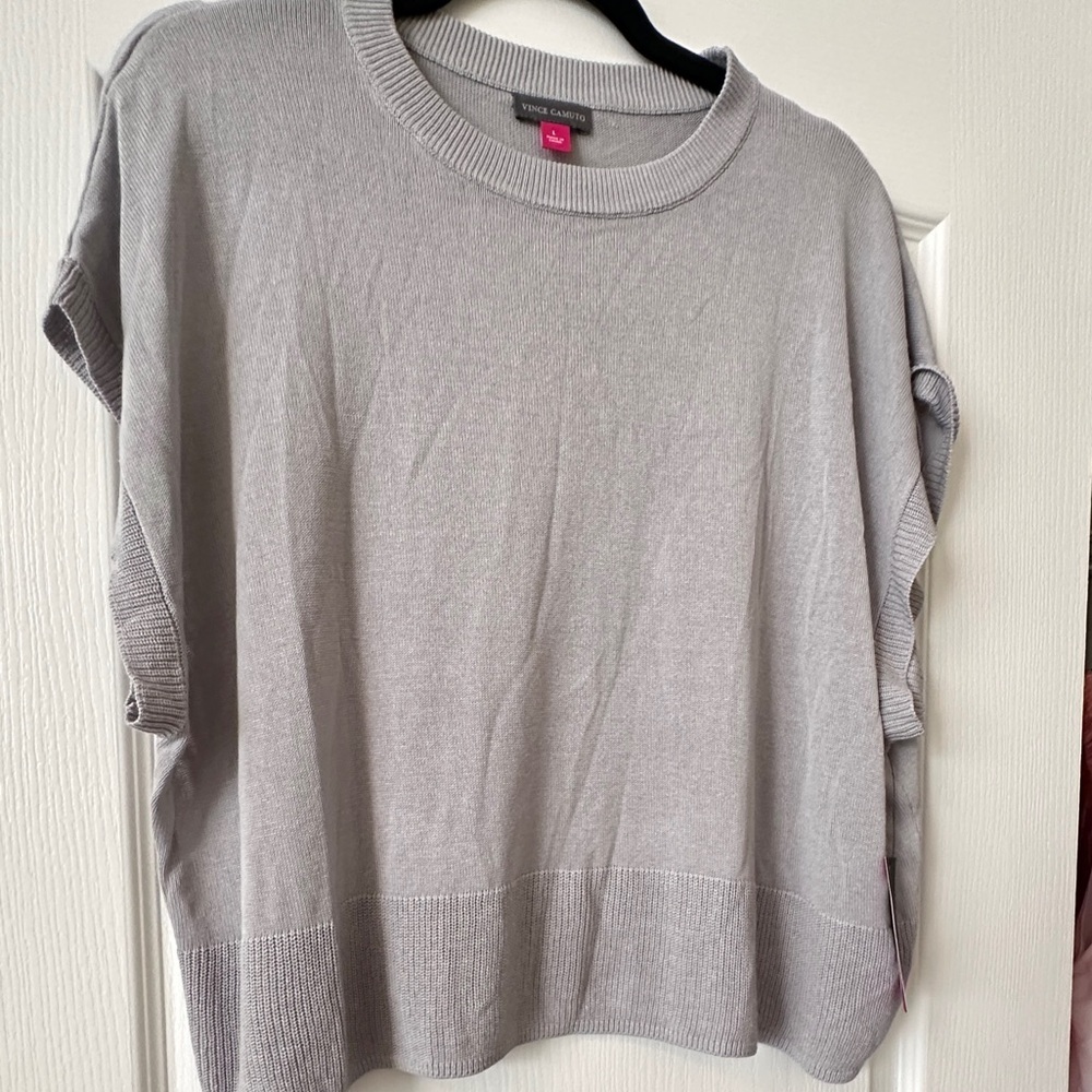 Vince Camuto Light Gray Women's Blouse